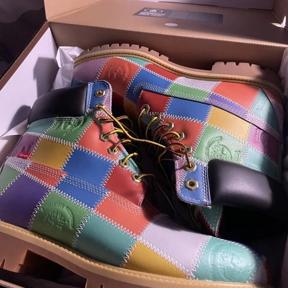 Supreme Patchwork Timberland Boots NWT - image 1